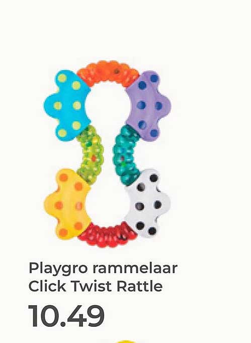 Playgro rammelaar Click Twist Rattle