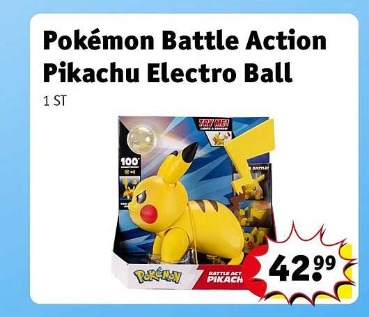 Pokémon Battle Action Pikachu Electro Ball