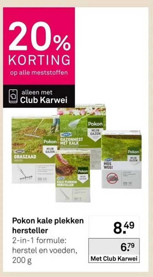 Pokon kale plekken hersteller 2-in-1 formule: herstel en voeden, 200 g