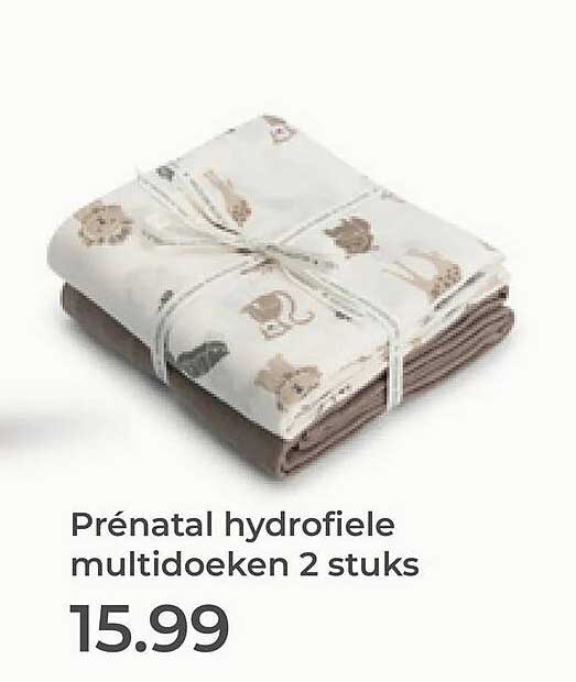 Prénatal hydrofiele multidoeken 2 stuks