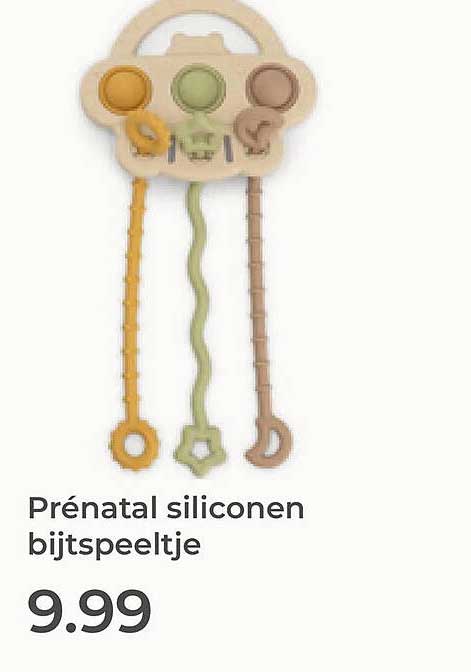 Prénatal siliconen bijtspeeltje
