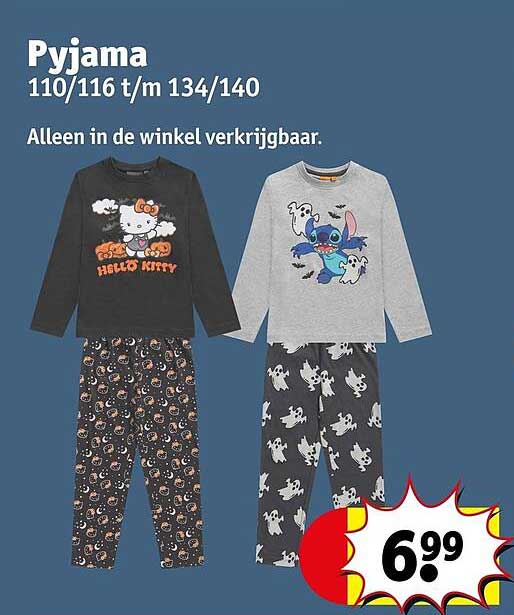 Pyjama 110/116 t/m 134/140