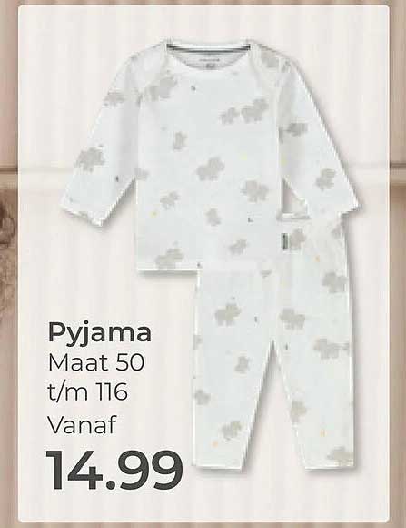 Pyjama Maat 50 t/m 116 Vanaf 14.99