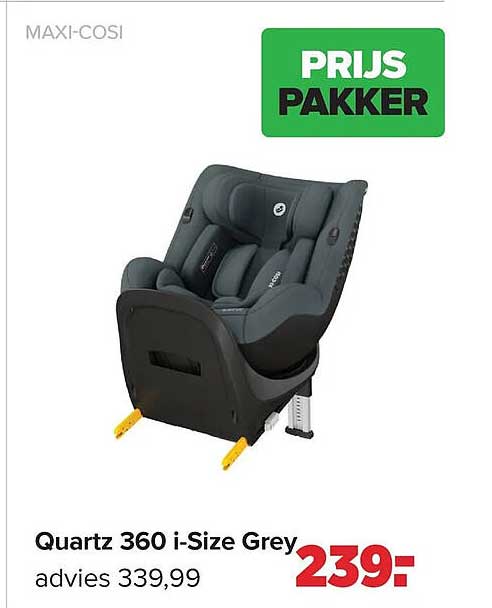 Quartz 360 i-Size Grey PRIJS PAKKER