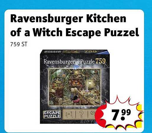 Ravensburger Kitchen of a Witch Escape Puzzel 759 ST