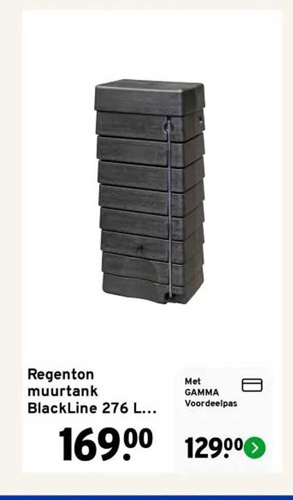 Regenton muurtank BlackLine 276 L...