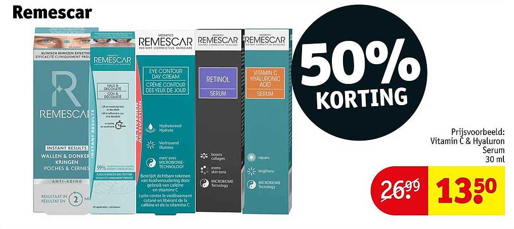 Remescar 50% KORTING