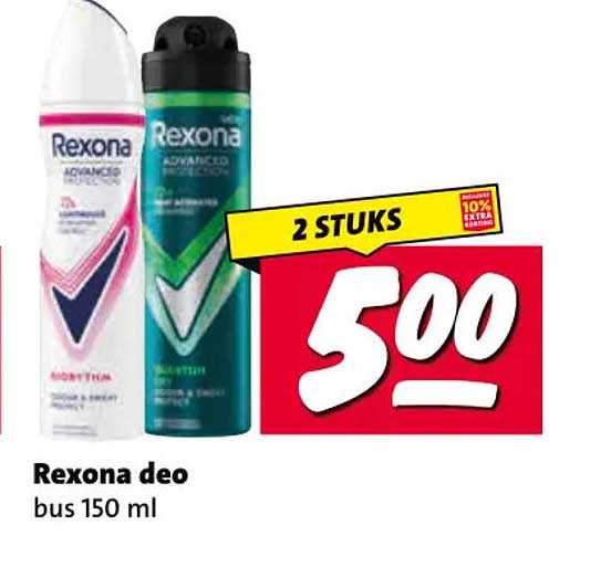 Rexona deo bus 150 ml 2 STUKS
