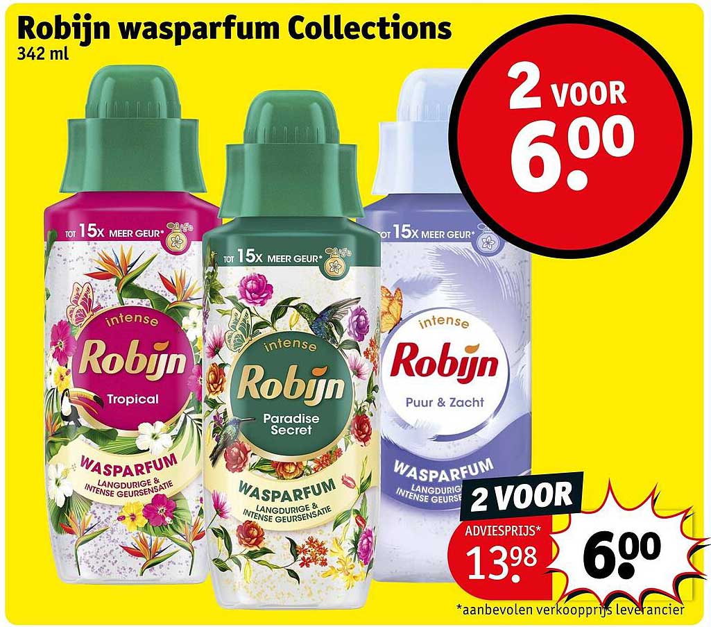 Robijn wasparfum Collections 342 ml 2 voor 6.00