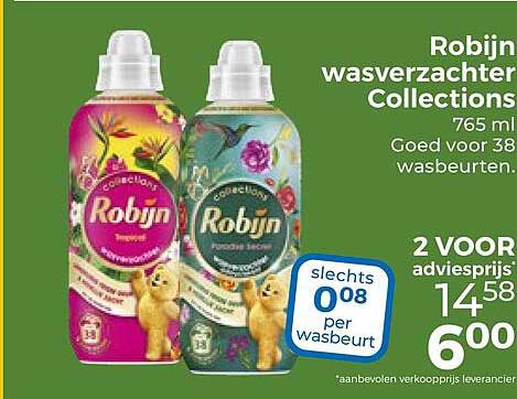 Robijn wasverzachter Collections 765 ml - 2 voor