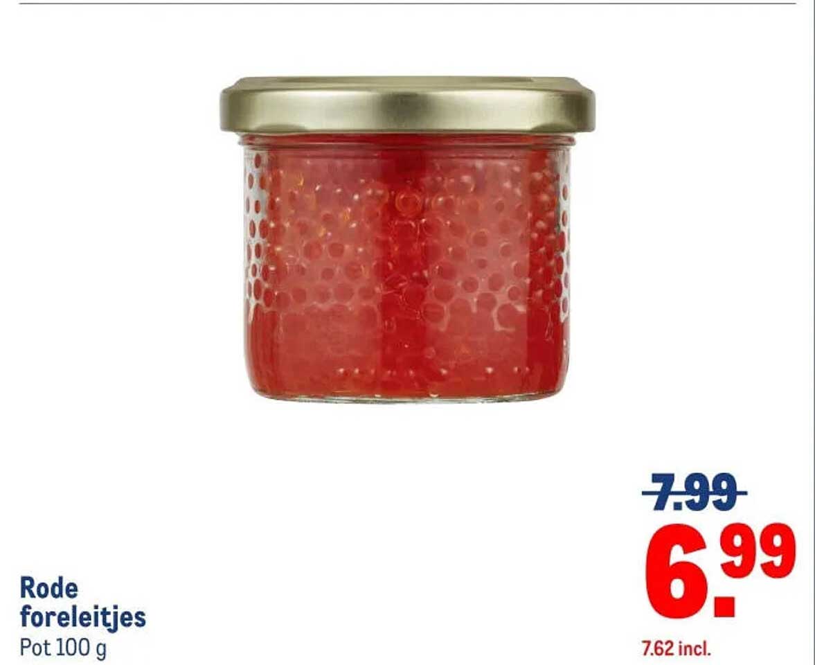 Rode foreleitjes Pot 100 g