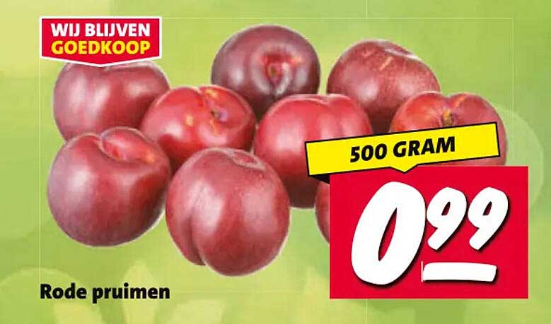 Rode pruimen 500 gram