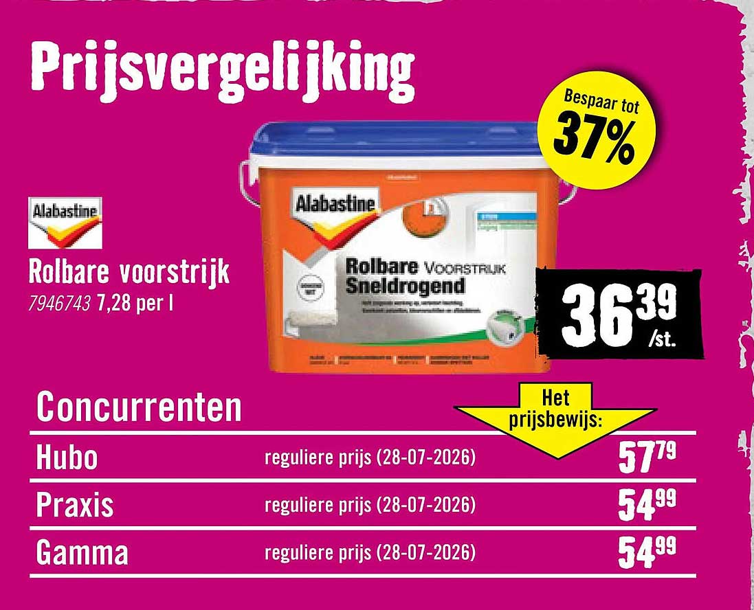 Rolbare voorstrijk Snel drogend