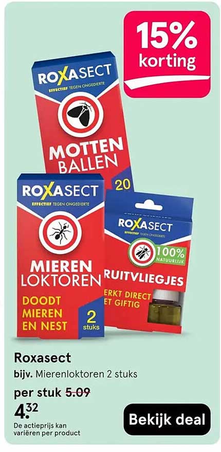 Roxasect bijv. Mierenloktoren 2 stuks 15% korting