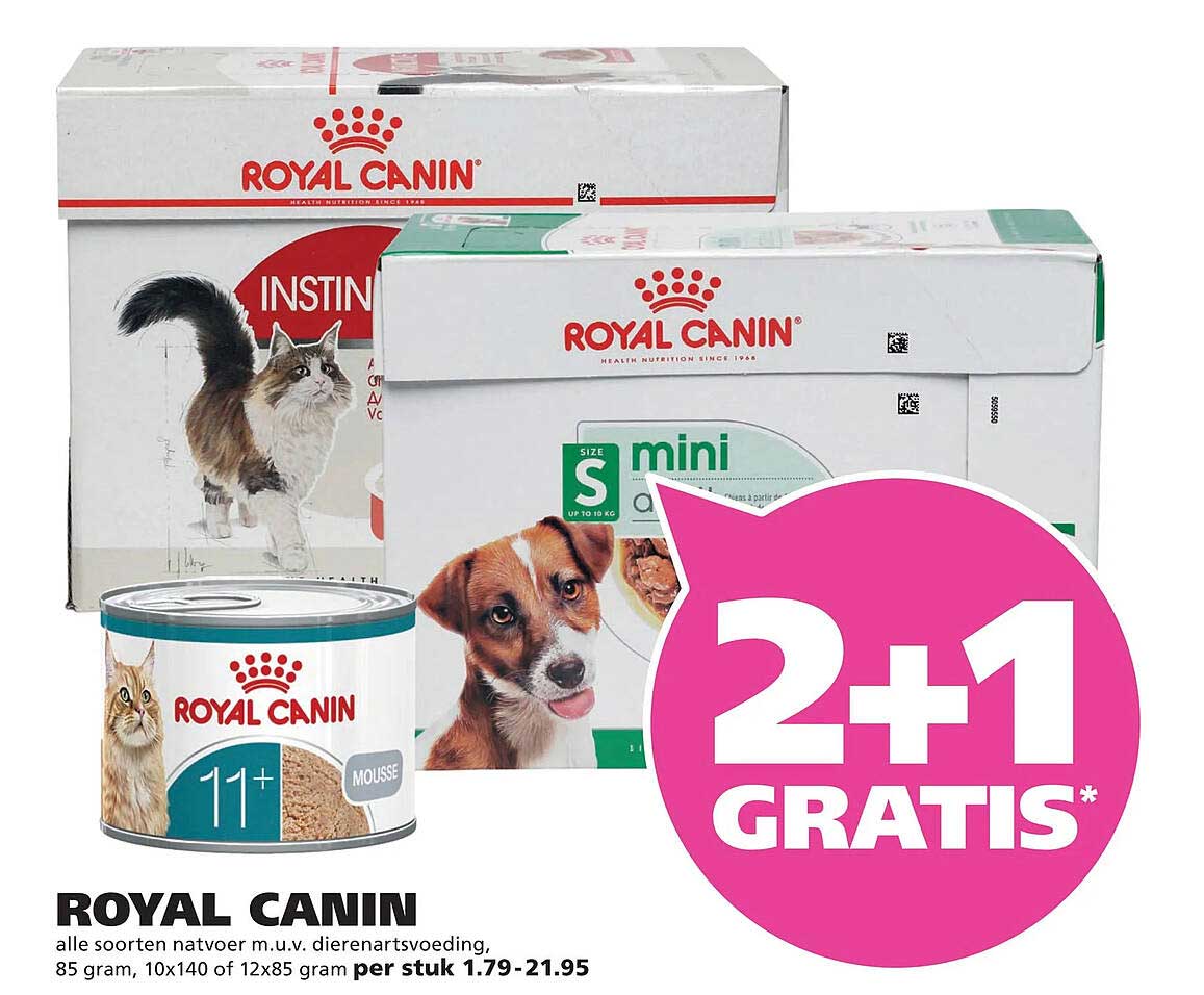 ROYAL CANIN 2+1 GRATIS*