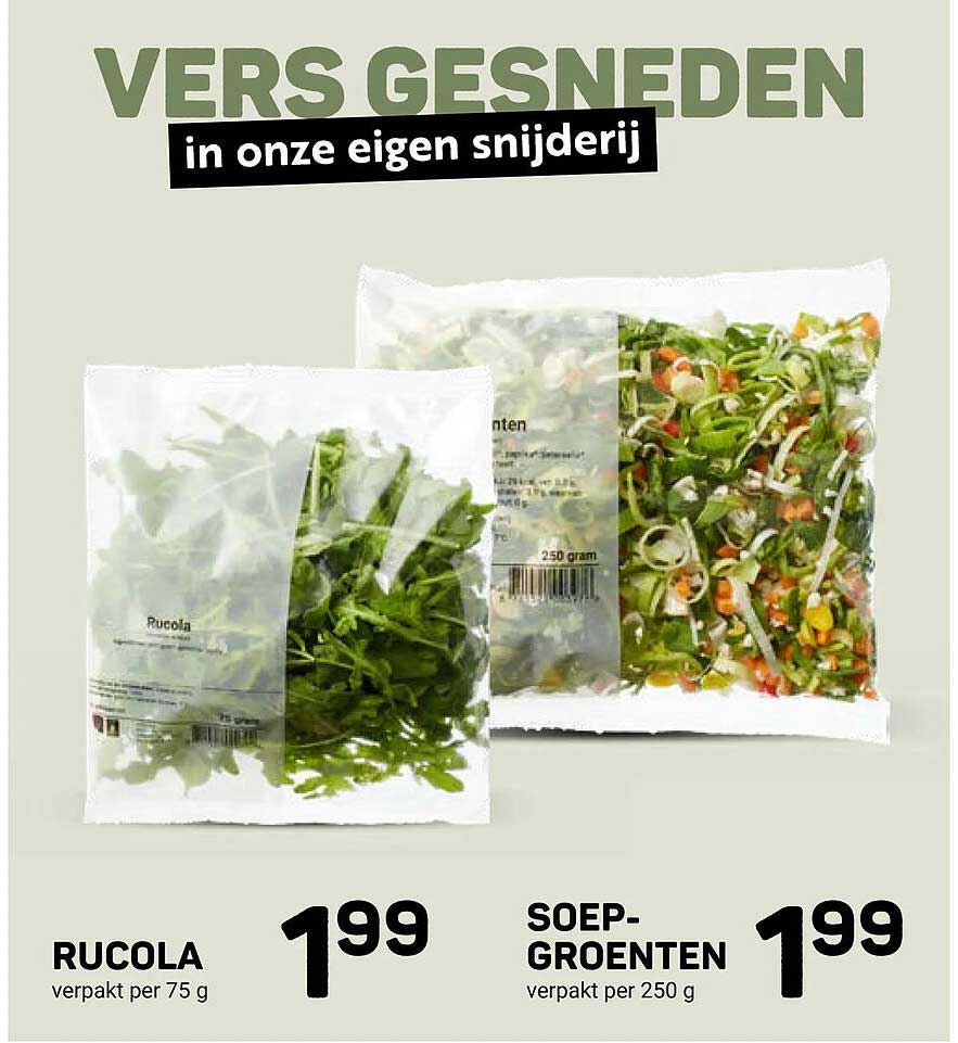Rucola verpakt per 75 g