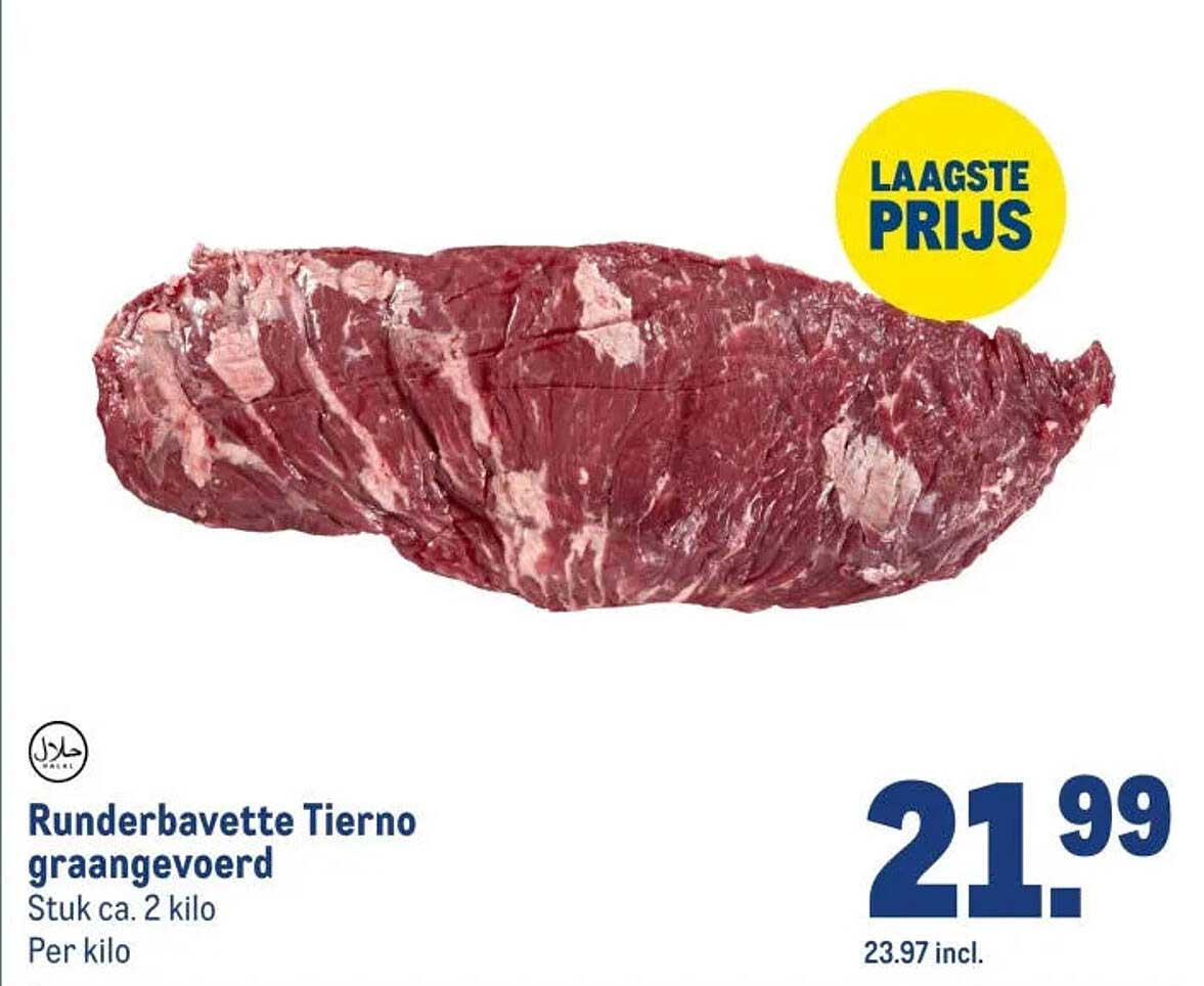 Runderbavette Tierno graangevoerd