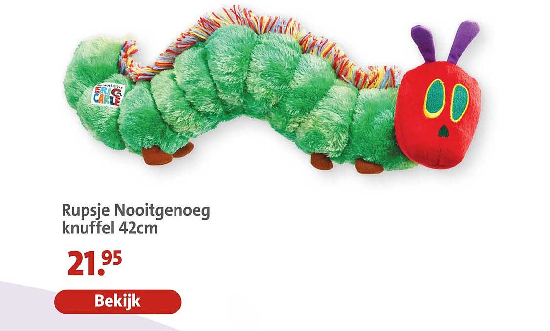 Rupsje Nooitgenoeg knuffel 42cm