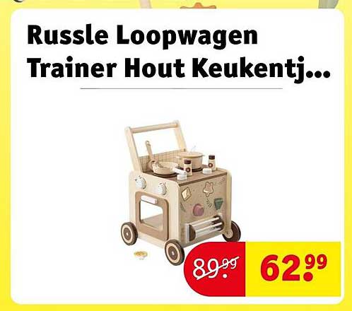 Russle Loopwagen Trainer Hout Keukentje...