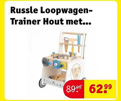 Russle Loopwagen-Trainer Hout met...