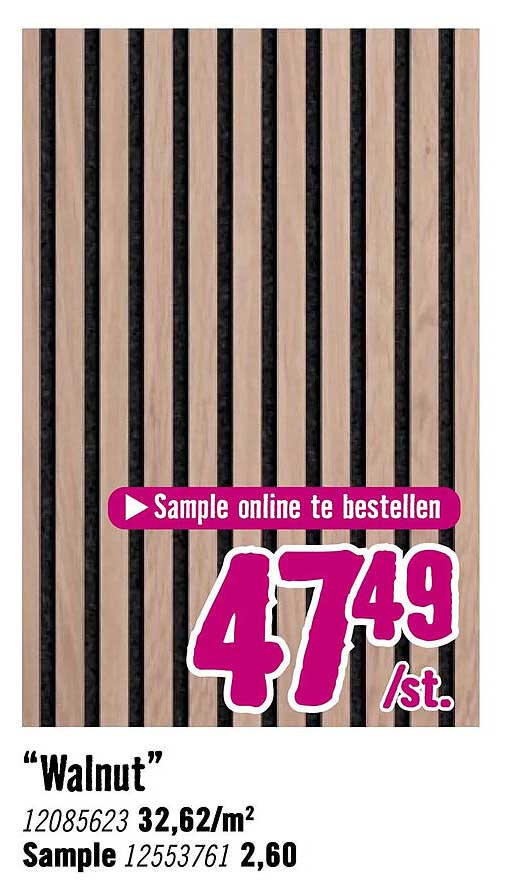Sample online te bestellen "Walnut"