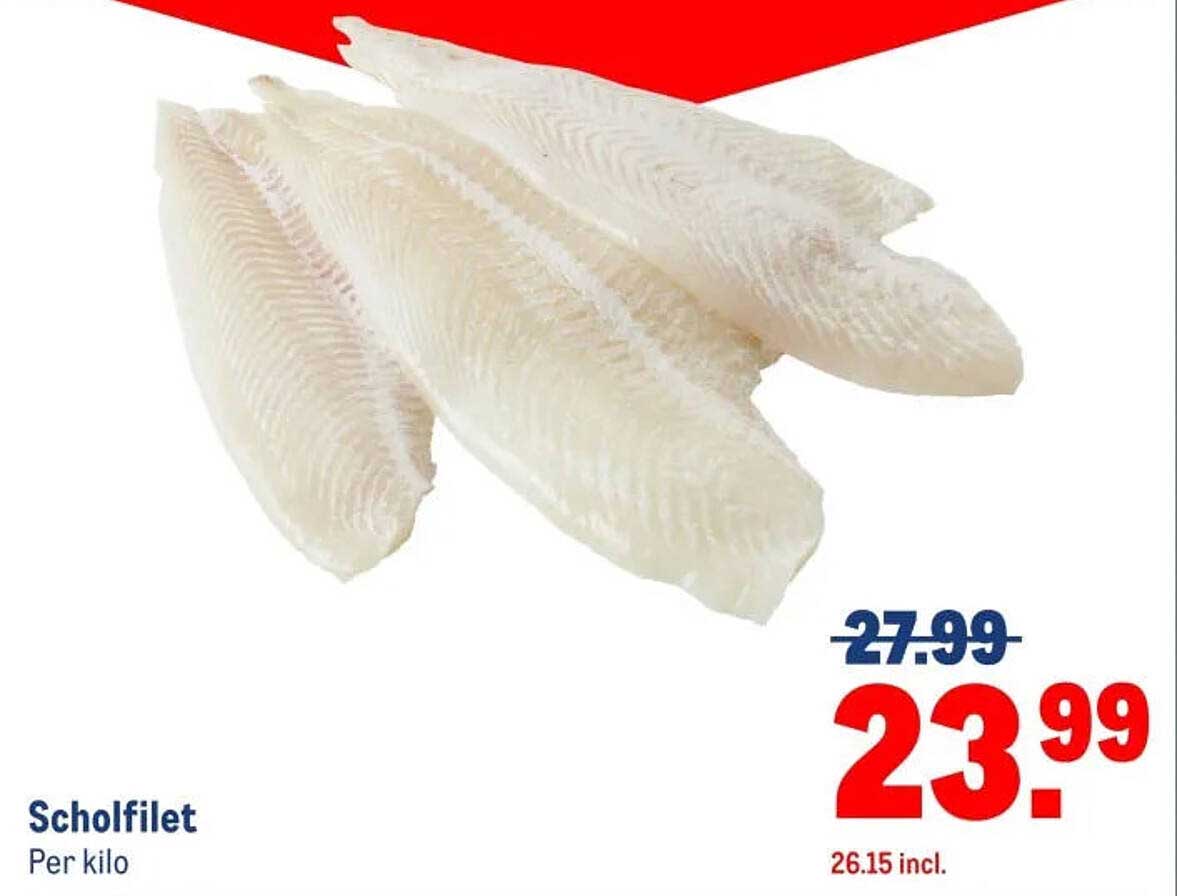 Scholfilet Per kilo