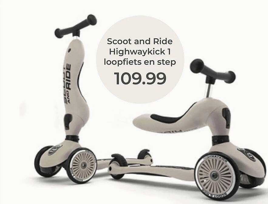 Scoot and Ride Highwaykick 1 loopfiets en step