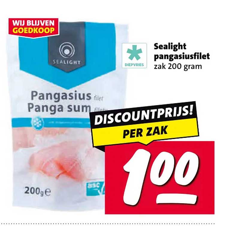 Seilight pangasiusfilet zak 200 gram