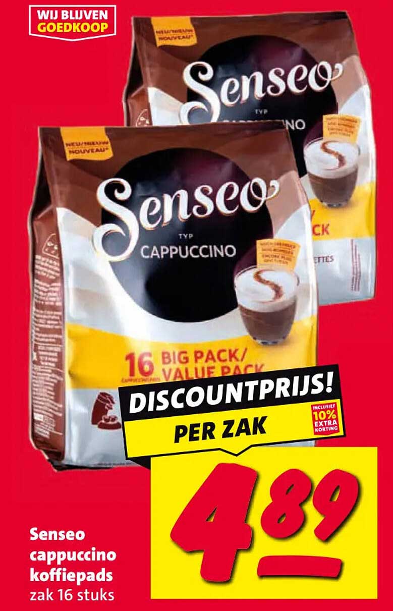 Senseo cappuccino koffiepads zak 16 stuks