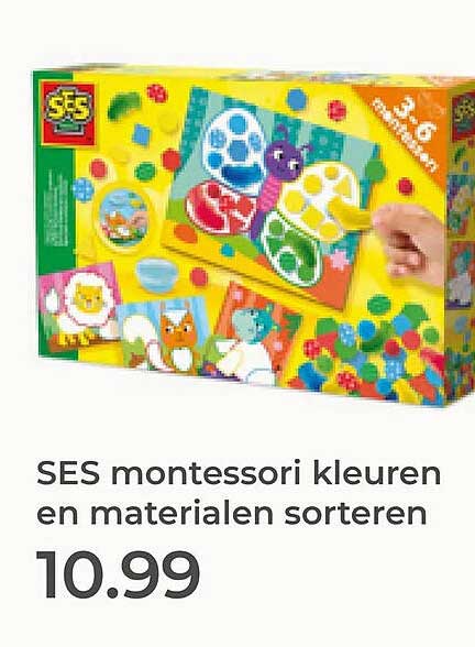 SES montessori kleuren en materialen sorteren