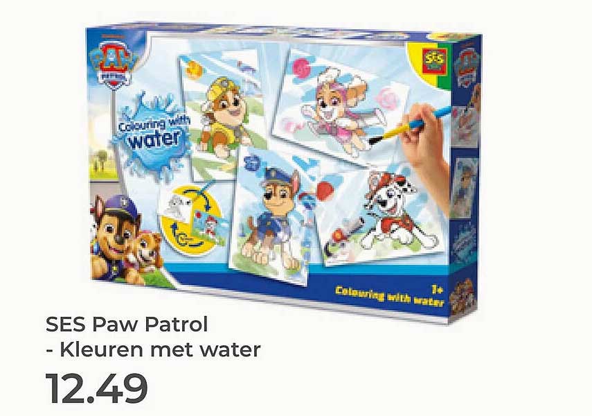 SES Paw Patrol - Kleuren met water