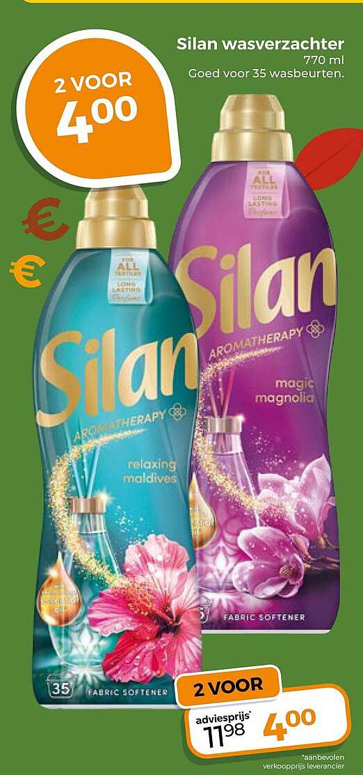 Silan wasverzachter 770 ml 2 VOOR 4.00