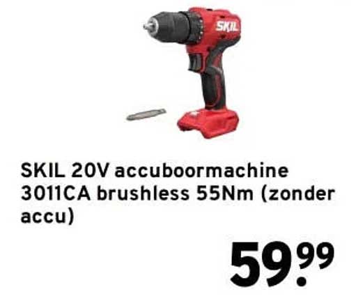 SKIL 20V accuboormachine 3011CA brushless 55Nm (zonder accu)
