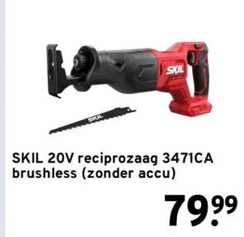 SKIL 20V reciprozaag 3471CA brushless (zonder accu)