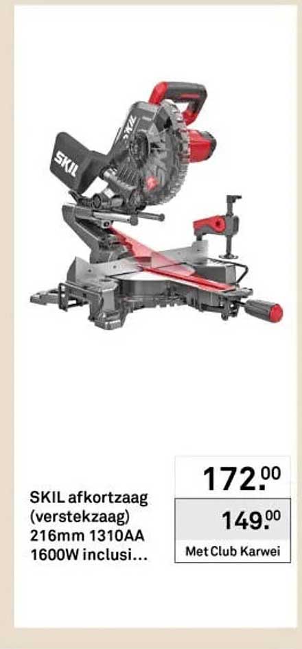 SKIL afkortzaag (verstekzaag) 216mm 1310AA 1600W inclusi...