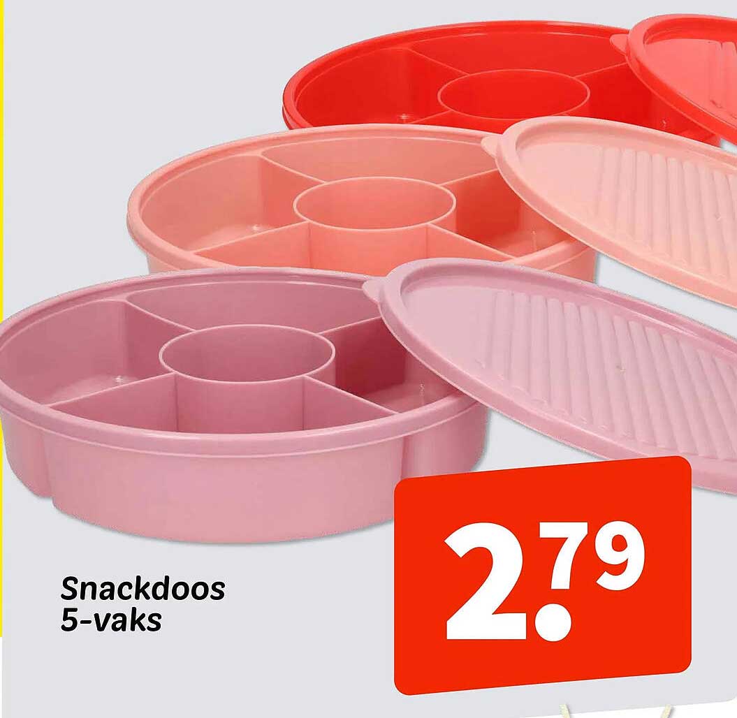 Snackdoos 5-vaks