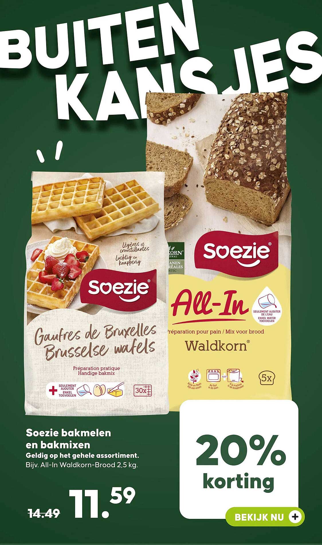 Soezie bakmelen en bakmixen 20% korting