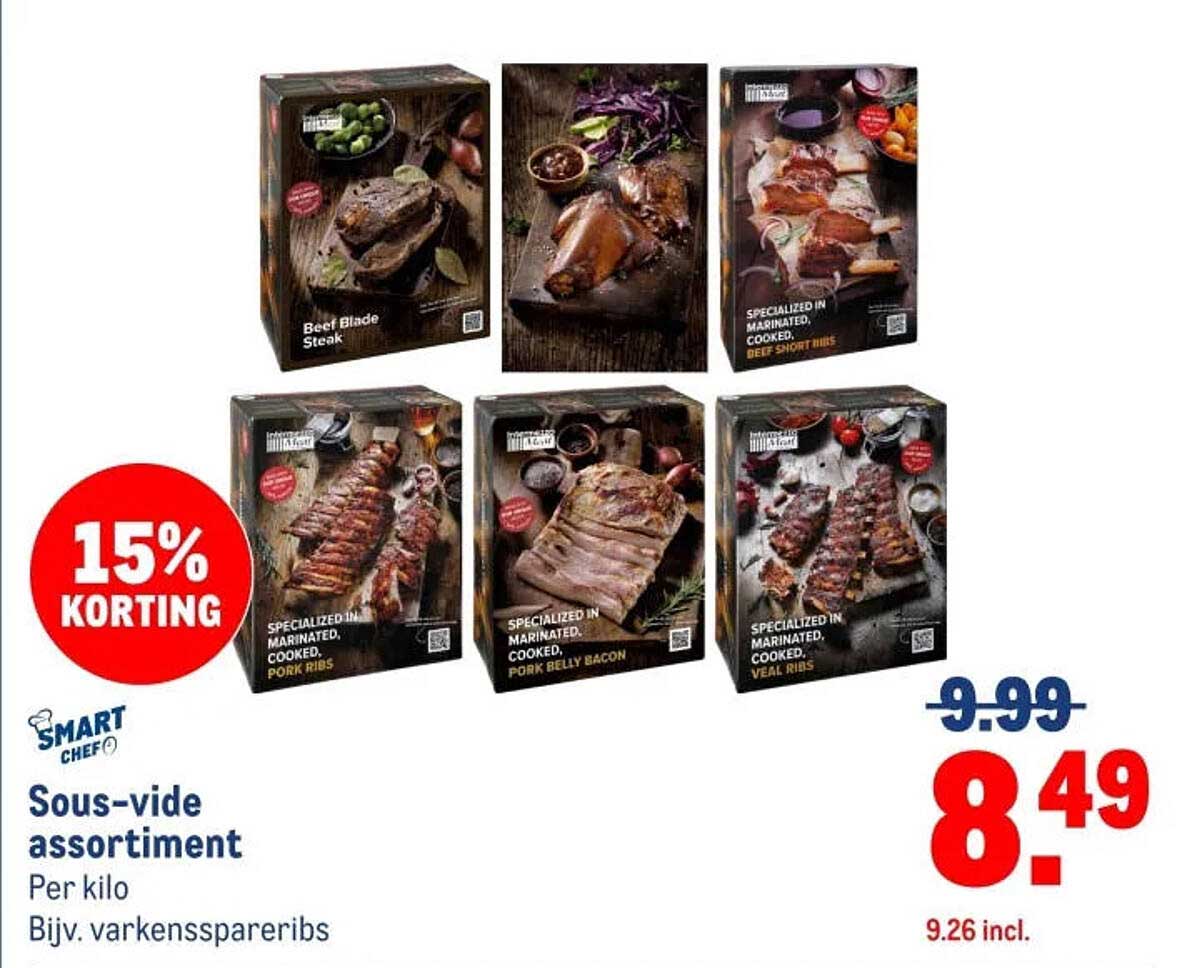 Sous-vide assortiment 15% korting