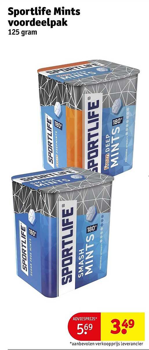 Sportlife Mints voordeelpak 125 gram