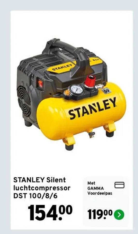 STANLEY Silent luchtcompressor DST 100/8/6