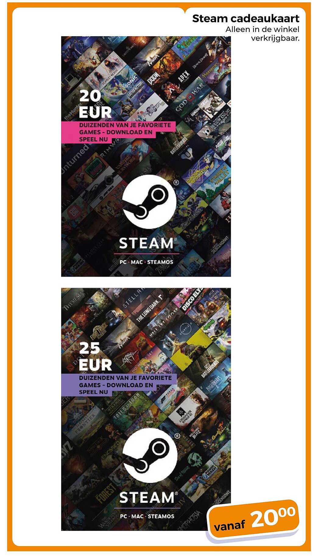 Steam cadeaukaart