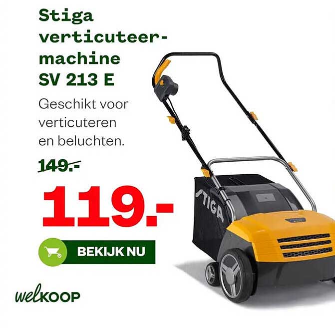 Stiga verticuteer-machine SV 213 E