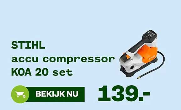 STIHL accu compressor KOA 20 set