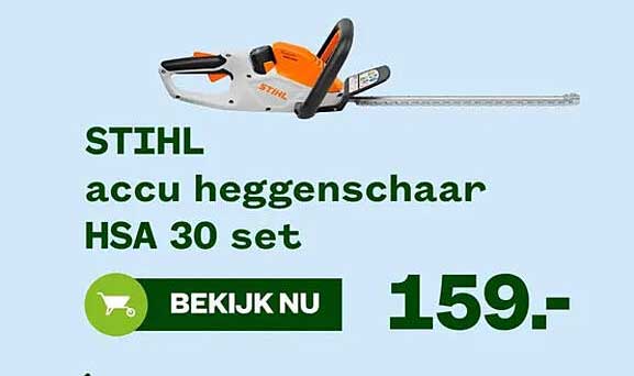 STIHL accu heggenschaar HSA 30 set