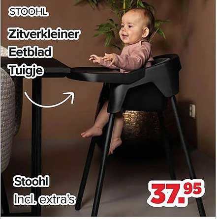 STOOHL Zitverkleiner Eetblad Tuigje Stoohl Incl. extra's