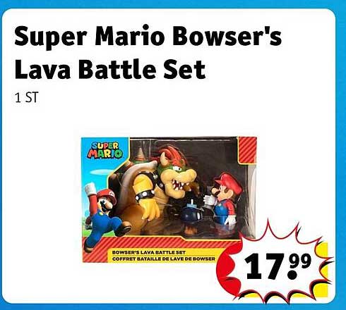 Super Mario Bowser's Lava Battle Set