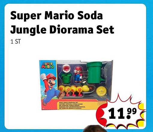 Super Mario Soda Jungle Diorama Set