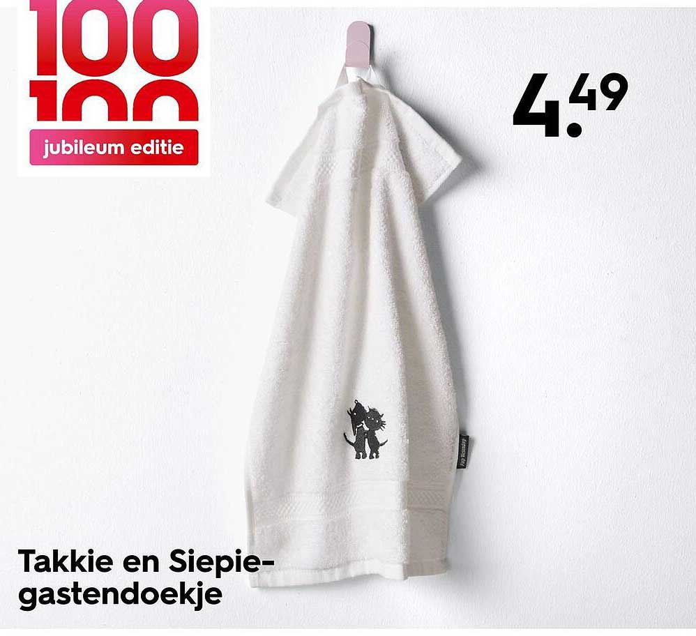 Takkie en Siepie-gastendoekje