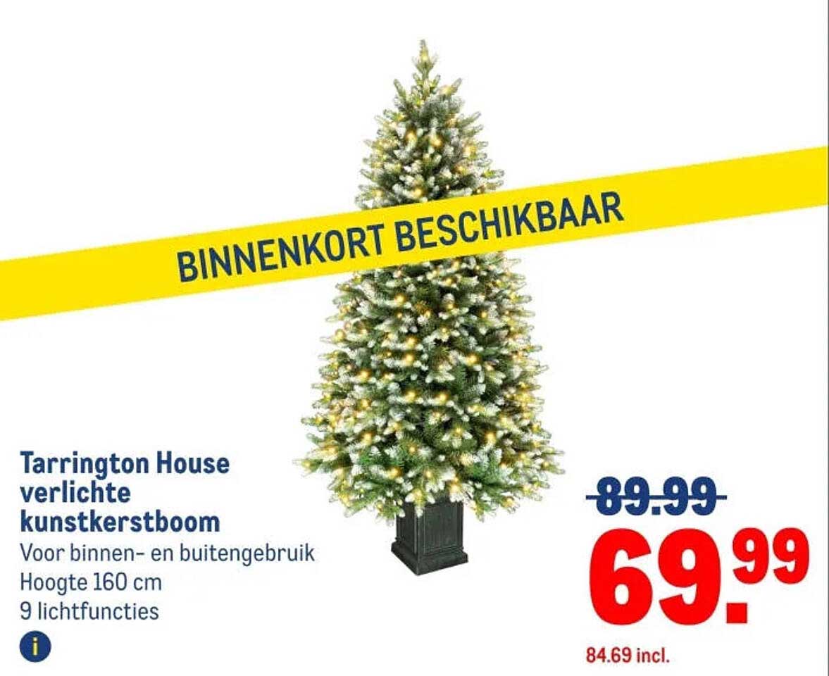 Tarrington House verlichte kunstkerstboom