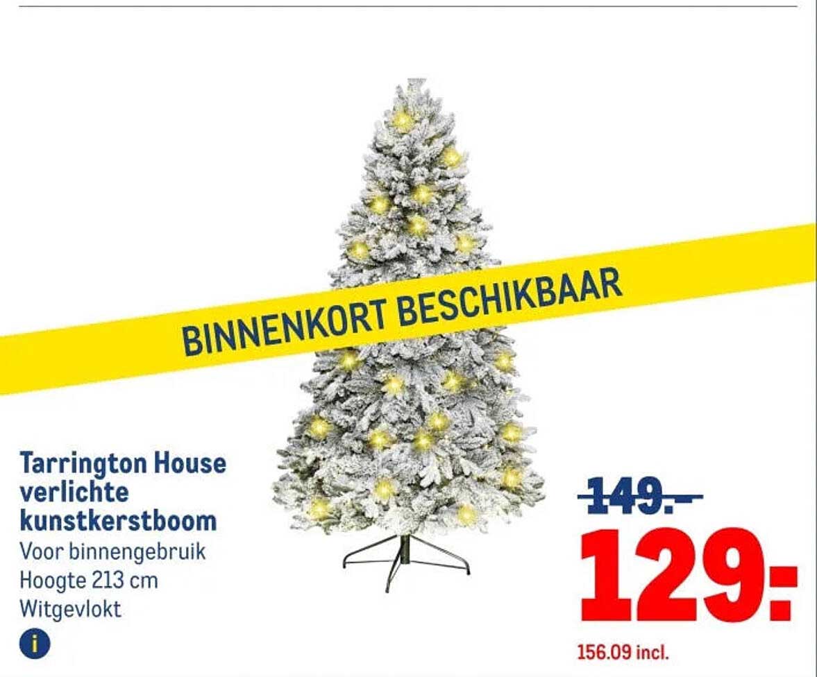Tarrington House verlichte kunstkerstboom